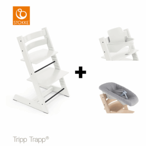 Set | Kinderstoel Stokke® Tripp Trapp® White + Newbornset + Babyset