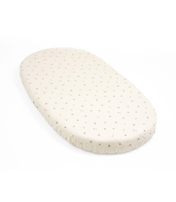 Hoeslaken Ledikant Stokke® Sleepi™ Bed V3 Flower Ecru - Afbeelding 1