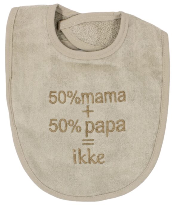 Slabber Petit Villain Tekst: 50% Mama + 50% Papa = Ikke Zand - Afbeelding 1