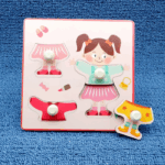 Clever Puzzle™ - Slim Spelen - Houten Puzzel Meisje | Educatief Speelgoed