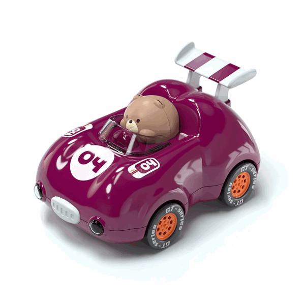 Pull-Back Car™ – Flitsend Raceplezier – Speelgoedauto Crimson Paars | Educatief Speelgoed - Afbeelding 1