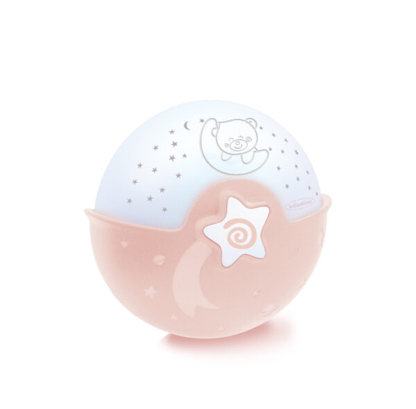Nachtlamp&Projector Infantino Dusty Pink - Afbeelding 1