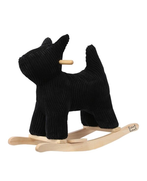Hobbelhond Label Label Rocking Dog Black - Afbeelding 1