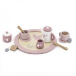 Theeservies Label-Label Hout Pink