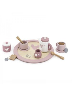 Theeservies Label-Label Hout Pink