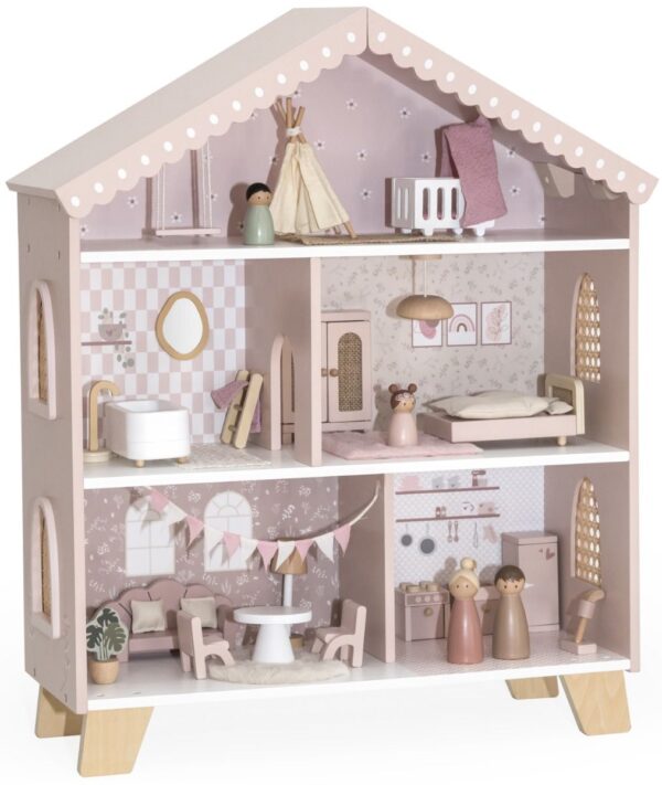 Poppenhuis Label Label Pink - Afbeelding 1