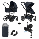 Kinderwagen Joolz Day5 Dark Navy Blue + Autostoel Maxi-Cosi Pebble 360 Pro2 Slide Tech, Base&Accessoires