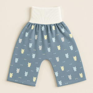 Baby Training Pants™ - Zindelijkheidstraining met een twist - Oefenbroek Broekje / Blauw beertjes / M (0-3 jaar) | Educatief Speelgoed