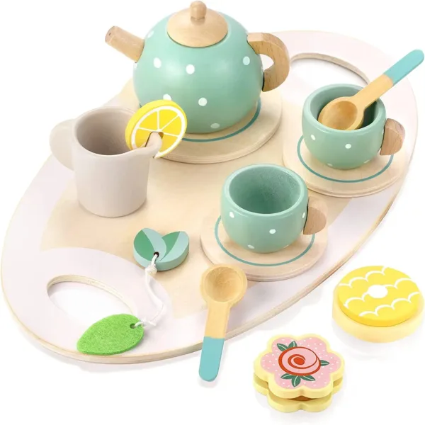 Woods™ - Houten Thee Speelset | Educatief Speelgoed - Afbeelding 1