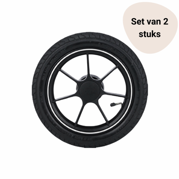 Set | 2 x Compleet Achterwiel Easywalker Harvey5 AIR met As - Afbeelding 1
