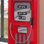 Kast Pomp 1-deurs Rood