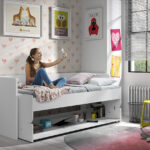 Kinderbed Denver Bureaubed Wit 90x200