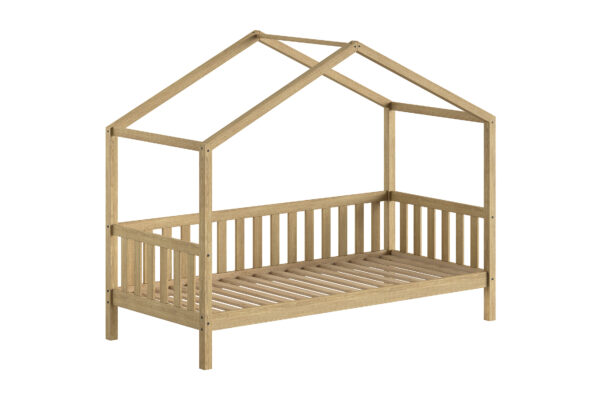 Bed Jaxx Dallas Huis 90x200 Nature Eik - Afbeelding 1
