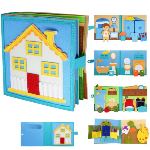 Life Skills Book– Spelen&Leren– Activiteitenboek Peuter Jongen | Educatief Speelgoed - Afbeelding 1