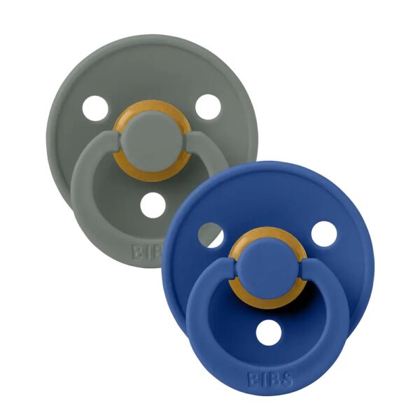 Fopspeen Bibs Colour Pine/Cornflower 0-6mnd 2st - Afbeelding 1