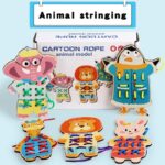 TiePal - Strikken&Spelen– Veterstrik Speelbord Dier | Educatief Speelgoed