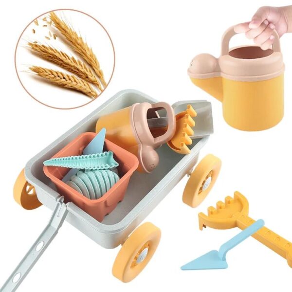 Coastal Crew - Schep&Speel - BIO Strand Set Trolley Set - 13 Stuks | Educatief Speelgoed - Afbeelding 1