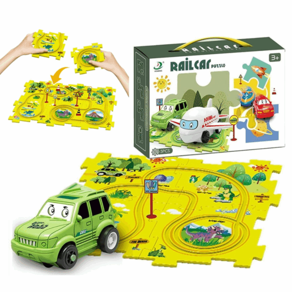 Car Track™ - Bouw, speel en ontdek - Speelgoedautoset | Educatief Speelgoed - Afbeelding 1