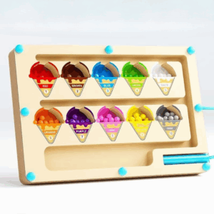 Learning Labyrinth™ – Hand- en oogcoördinatie – Magnetisch speelbord Ijsjes | Educatief Speelgoed