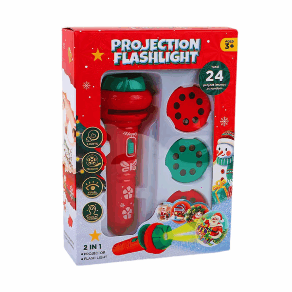 Xmas Projector Light™ - Lichtjespret - Kerst Projectie Zaklamp Rood | Educatief Speelgoed - Afbeelding 1