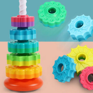 Rotating Tower™ - Kleurrijk stapelplezier - Stapeltoren | Educatief Speelgoed