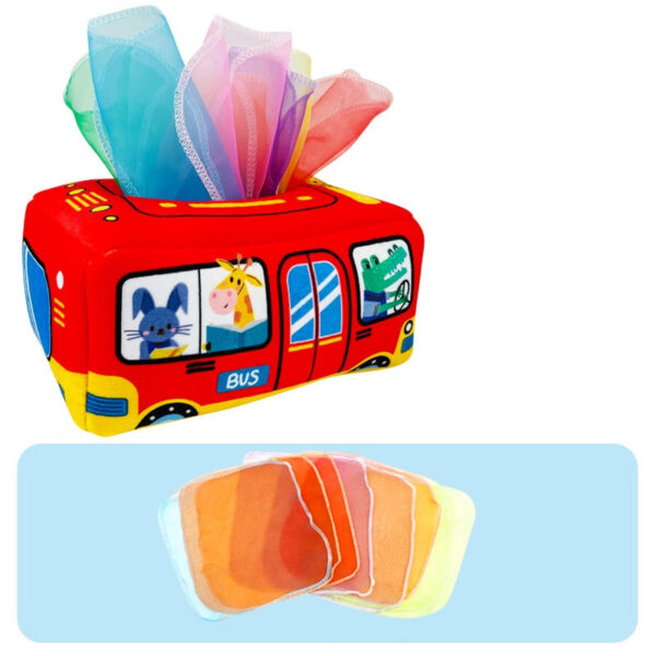 Tissue Box Toy™ - Tover tissues uit de doos - Speelgoed Tissuedoos Bus | Educatief Speelgoed - Afbeelding 1