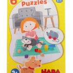 6 eerste puzzels - Huisdieren (2-3-4) - HABA  Legpuzzel