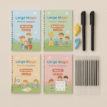 Calligraphy Book™ | De eerste kennismaking met schrijven - Schrijfboek Set van 4 | Educatief Speelgoed