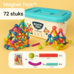 Magnet Toys™ - Ontwikkel de creativiteit - Magnetische sticks 72 stuks | Educatief Speelgoed