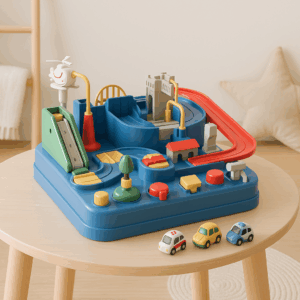 Car Adventure™ - Train de hersenen - Auto in de stad Lichtblauw | Educatief Speelgoed