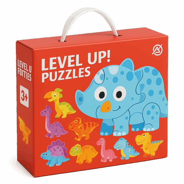 Woods™ - Fijne Motoriek&Creatief - 6-in-1 Puzzel Dinosaurus | Educatief Speelgoed - Afbeelding 1