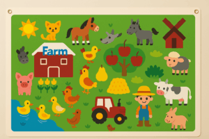 FeltBoard™ | Eindeloos ontdek- en speelplezier! - Viltbord Boerderij | Educatief Speelgoed
