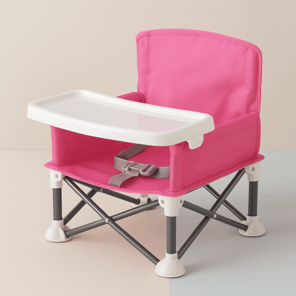 Toddler Camping Chair™ - Comfortabel kamperen voor kinderen - Kampeerstoel Donkerroze | Educatief Speelgoed - Afbeelding 1