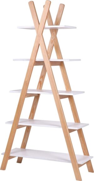 Boekenkast Woood Tipi Wit Grenen