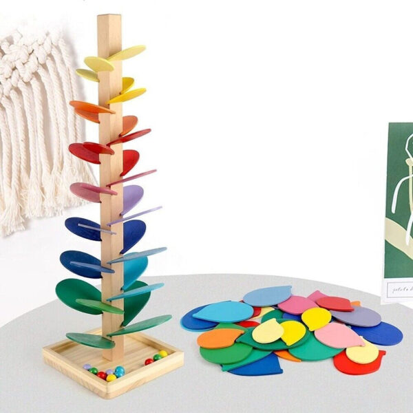 Woods™ - Speelse Takken - Regenboogboom Regenboogboom M - 28.5 cm | Educatief Speelgoed - Afbeelding 1