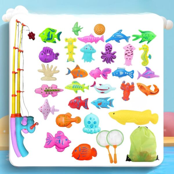 Fishing Game– Leren&Ontdekken– Magnetisch Visspel Set van 30 | Educatief Speelgoed - Afbeelding 1
