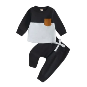 Mini Fashion™ - Peuter Trainingspak Katoen Zwart / 110 (4-5 jaar) | Educatief Speelgoed