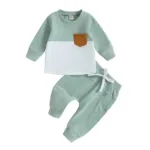 Mini Fashion™ - Peuter Trainingspak Katoen Lichtgroen / 110 (4-5 jaar) | Educatief Speelgoed