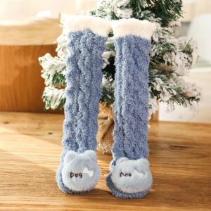 Mini Fashion™ - Extra Warm - Lange Baby Sokjes Hond / M (1–3 jaar) | Educatief Speelgoed
