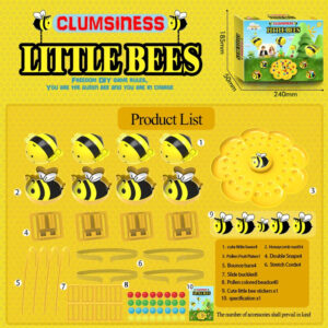 Buzzy Bee Magnetgame™ - Gegarandeerd een Lachexplosie - Clumsiness bordspel 4 spelers | Educatief Speelgoed