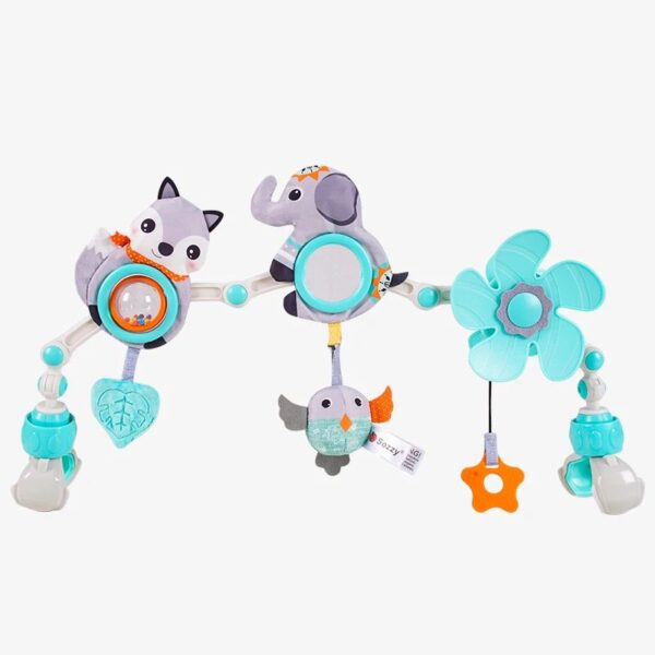Tiny Tunes– Muzikaal&Mobiel– Kinderwagen Wagenspanner Olifant | Educatief Speelgoed - Afbeelding 1