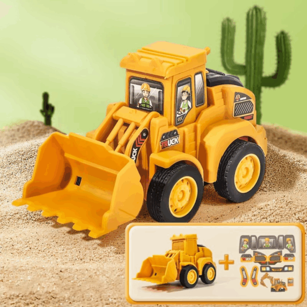 Construction Toy™ - Kleine ingenieurs in actie  - Speelgoed Graafmachine Bulldozer | Educatief Speelgoed - Afbeelding 1
