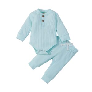 Mini Fashion™ – Comfortabel Baby Kledingset Blauw / 100 (18–24 maanden) | Educatief Speelgoed