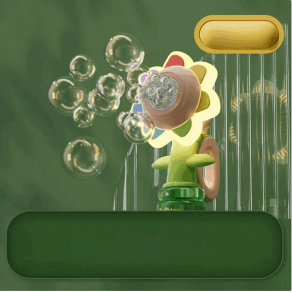 Bubble Flower Machine™ - Magische Bloemenbubbelshow - Bellenblazer Roze | Educatief Speelgoed - Afbeelding 1