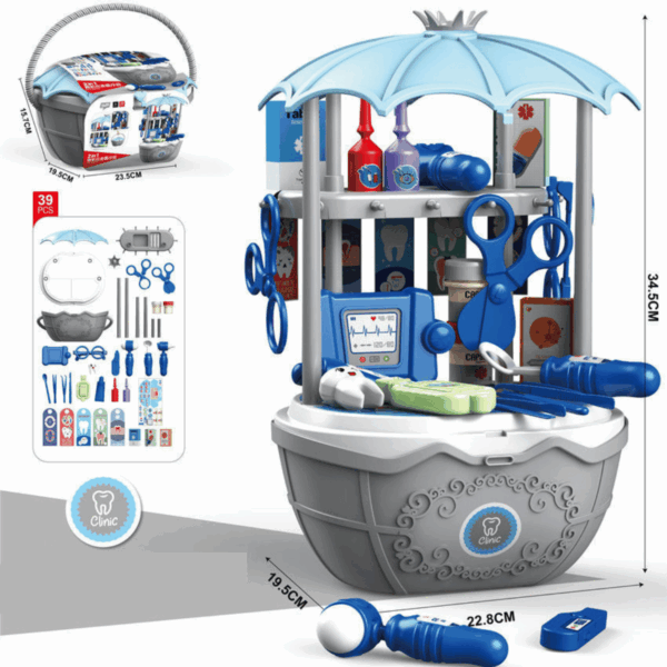 Candy Cart™ - Zoete pret op wielen - IJswagen Grijs (excl. trolley) | Educatief Speelgoed - Afbeelding 1