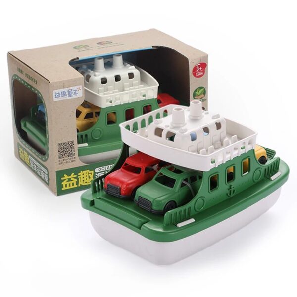 Mini Ferry™ - Spetter&Speelpret - Waterspeelgoed Boot Ferry + 4 auto's | Educatief Speelgoed - Afbeelding 1