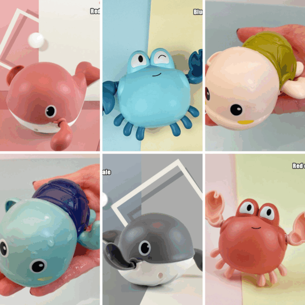 Bath Buddies™ - Eindeloos plezier in bad! - Zwemmende zeedieren Set van 6 | Educatief Speelgoed - Afbeelding 1
