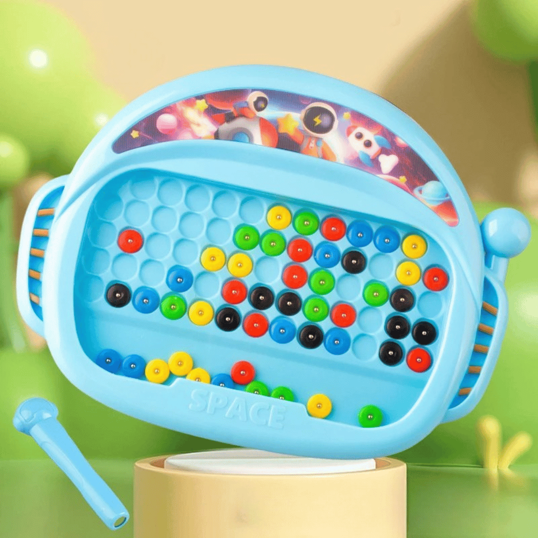 2_f9f5a4d5-cc95-40ee-a575-6d2aeb1aadfb Magnet Beads™ – Focus&Fun– Magneetbord Blauw | Educatief Speelgoed - Afbeelding 1