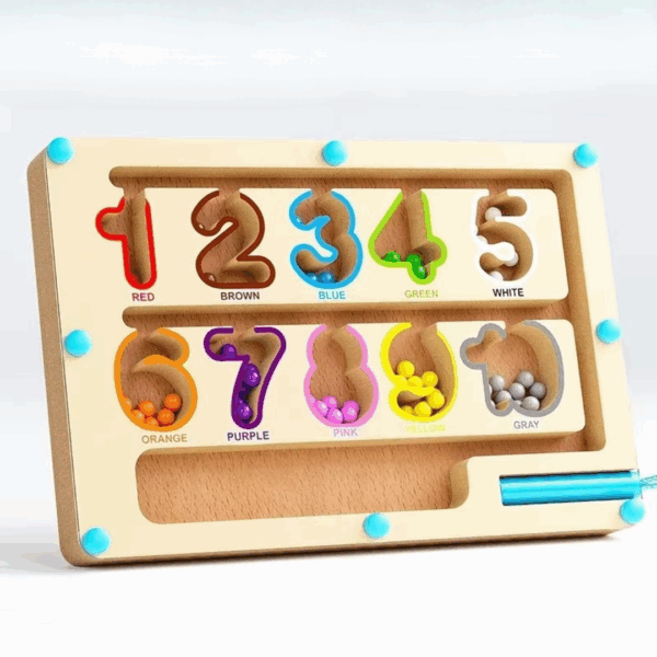 Learning Labyrinth™ – Hand- en oogcoördinatie – Magnetisch speelbord Getallen | Educatief Speelgoed - Afbeelding 1