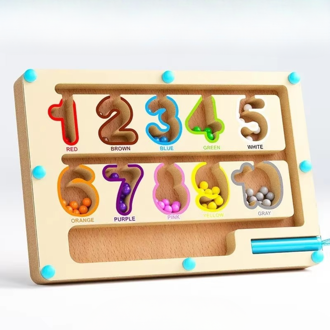 2_fa67ee42-ce39-4cb3-b087-0e01bde96fe2 Learning Labyrinth™ – Hand- en oogcoördinatie – Magnetisch speelbord Getallen | Educatief Speelgoed - Afbeelding 1